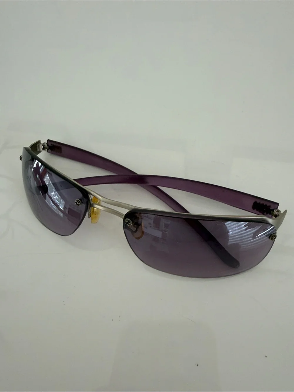 Stylish Purple Rimless Women's Sunglasses